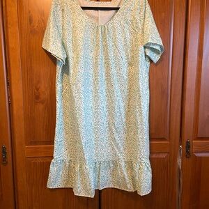 Floral Print Ruffle Hem‎ Dress